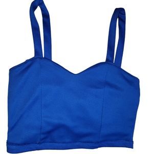 Blue crop top size small.